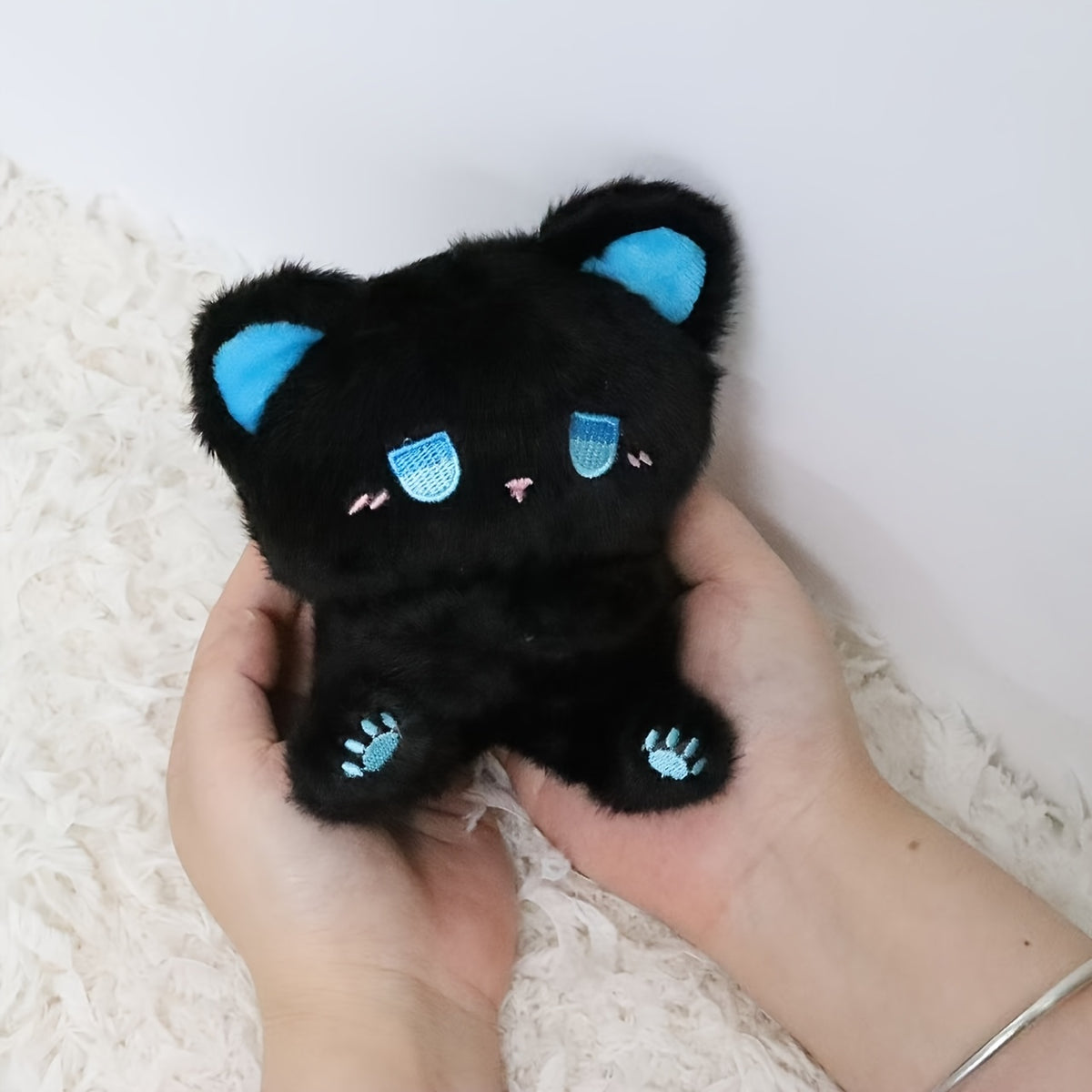 Plush Teddy Bear Plush Doll Expressive Kitten Soft Stuffed Animal