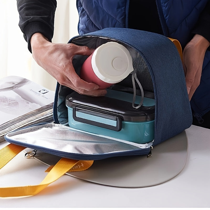 Large Capacity Insulated Lunch Bag Waterproof Bento Box Carrier