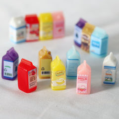 1:12 Dollhouse Miniature Fruit & Milk Set Realistic Tiny Food Models