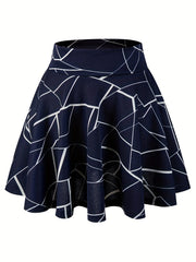 Kpop Polka Dot Skater Skirt Ruffle A Line Mini Skirt