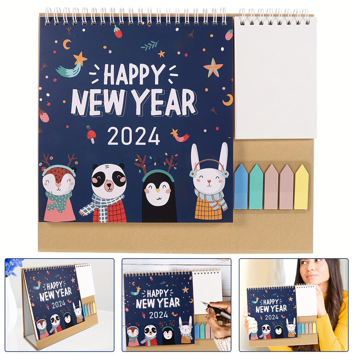 1pc Multifunctional Desk Calendar Schedule Planning Desk Calendar
