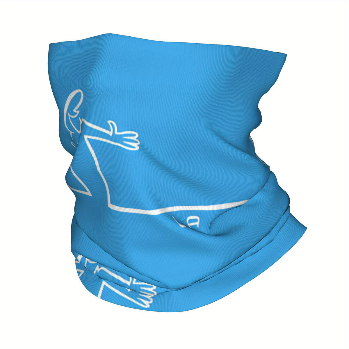 Unisex Graphic Neck Gaiter Retro Beanie Scarf Adjustable Fit
