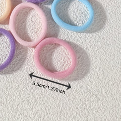 Rainbow Hair Rope Thick Hair Ring Seamless Ponytail