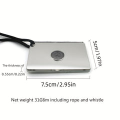 Portable Multifunctional Survival Mirror for Outdoor Activities