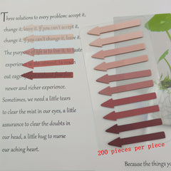 Colorful Arrow Index Stickers Transparent Sticky Notes
