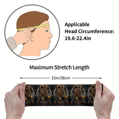 Scorpio Unisex Sports Headband Sweat Wicking Stretchy Polyester