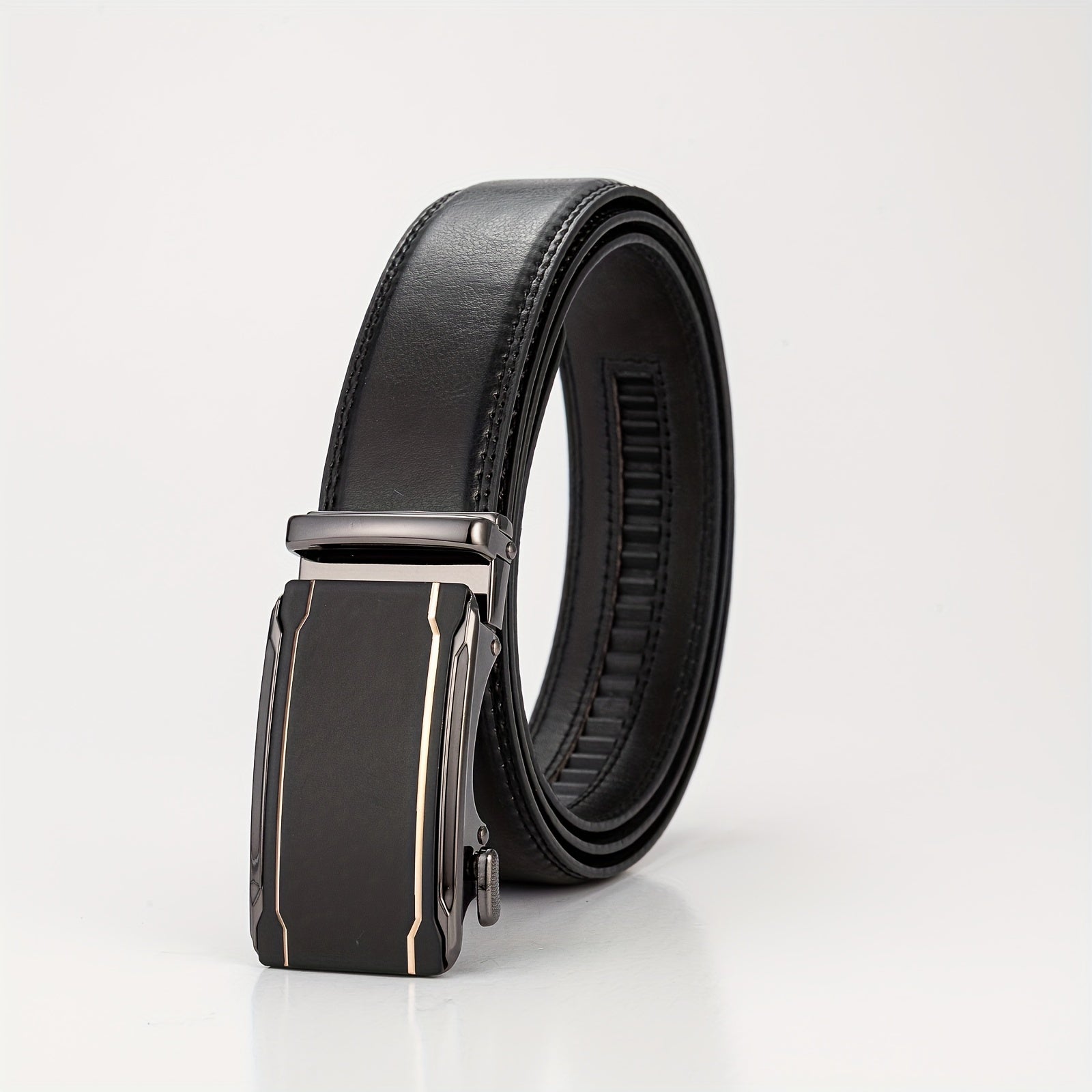 Men's Business & Leisure Leather Belt w/Automatic Buckle