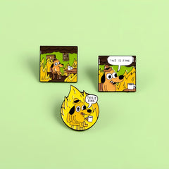 Creative Cartoon Dog Alloy Brooch