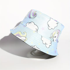 Unicorn Print Sun Protection Fisherman Hat