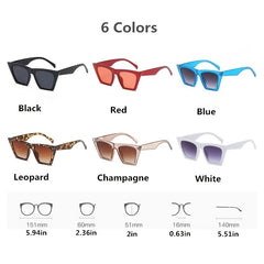 Vintage Thick Cat Eye Sunglasses Retro Eyewear