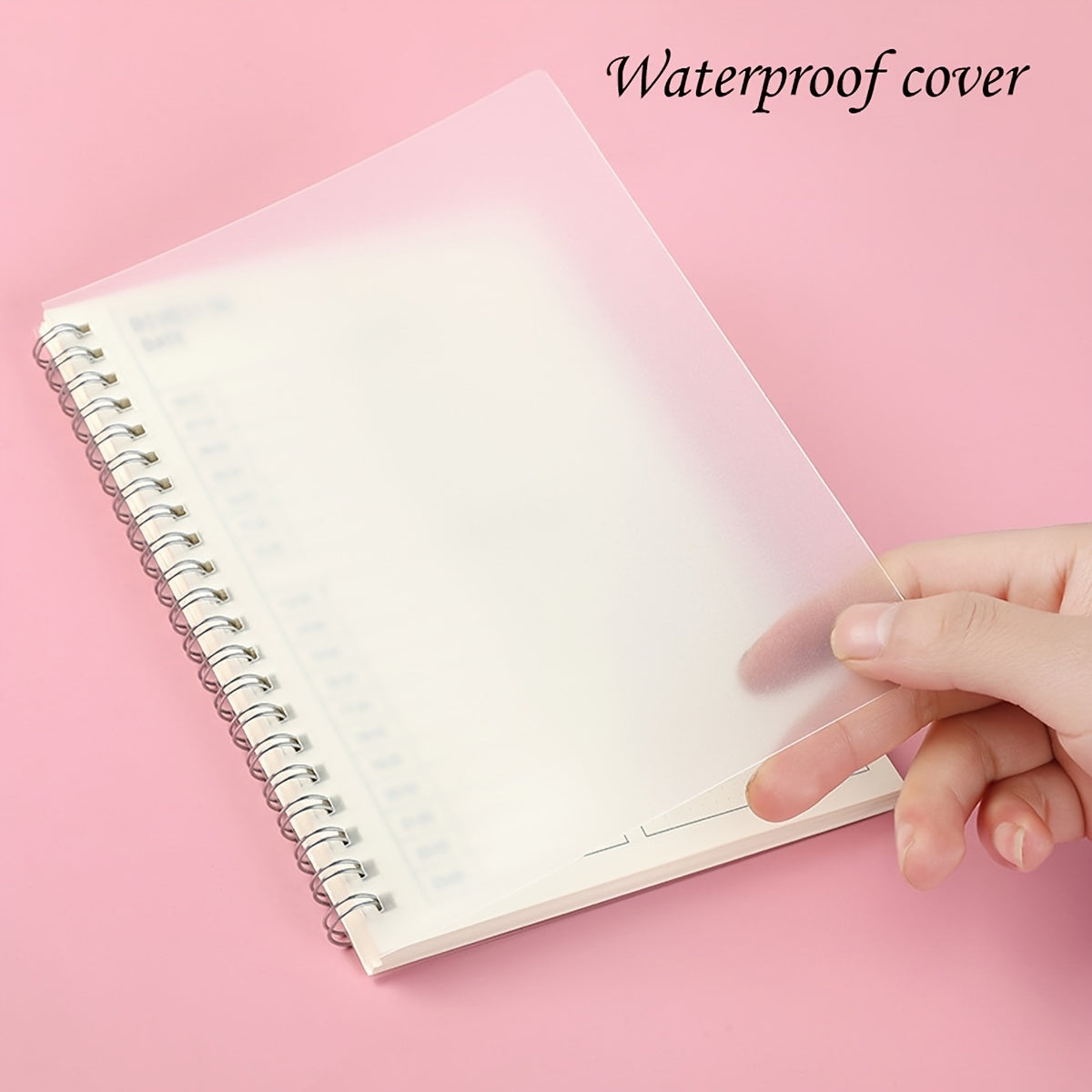 Transparent Cover Coil Notepad 60sheets Time Planner