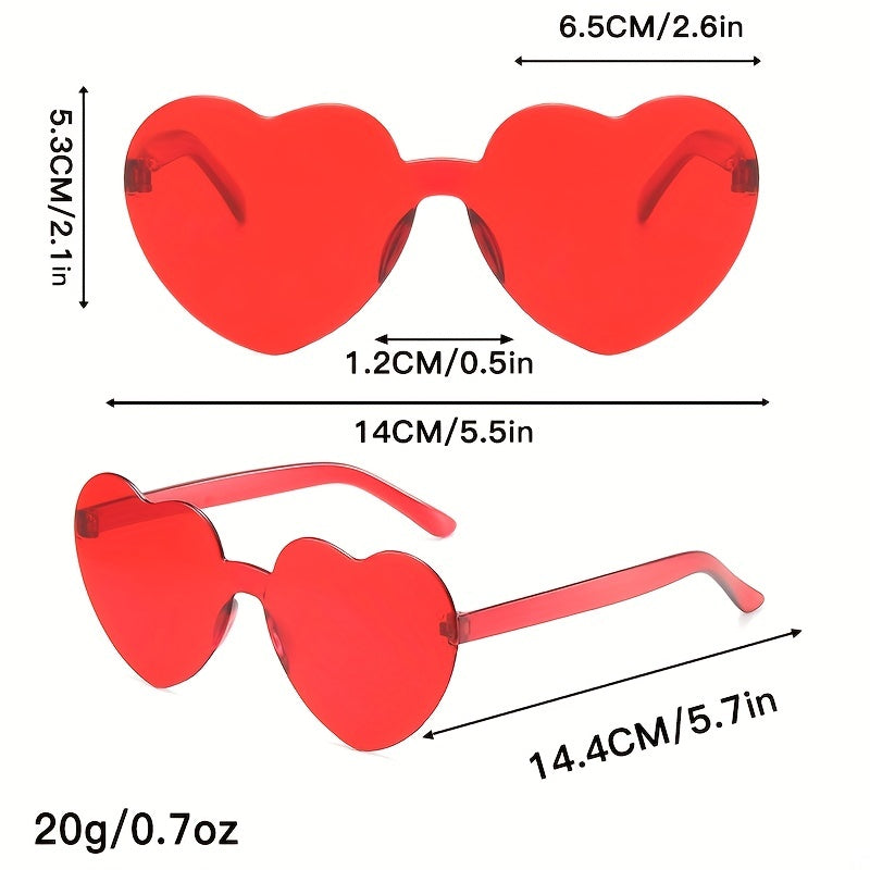 Y2K Heart Sunglasses Candy Glasses UV400