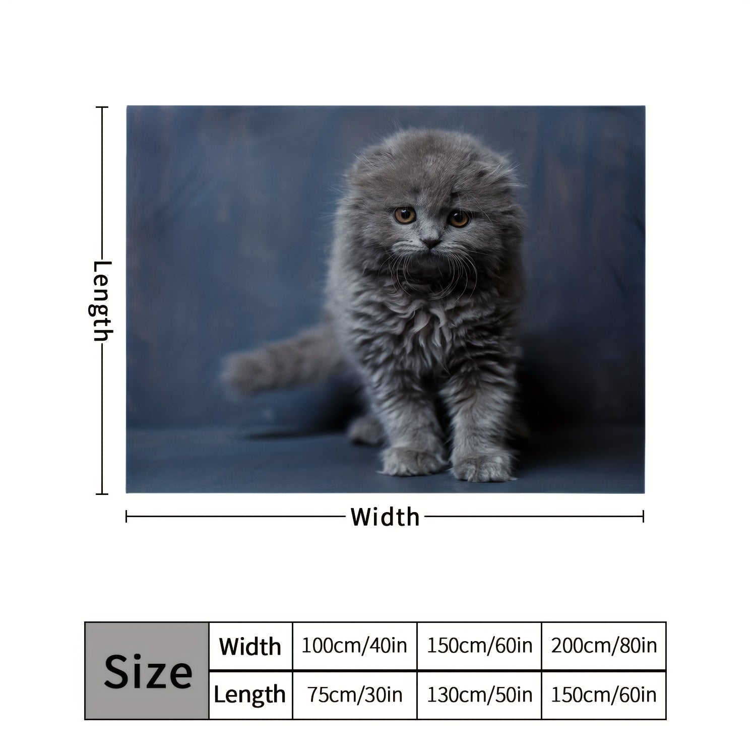 Pet Cat Pattern Plush Blanket Soft Cozy Flannel Blanket For Couch Sofa Bed
