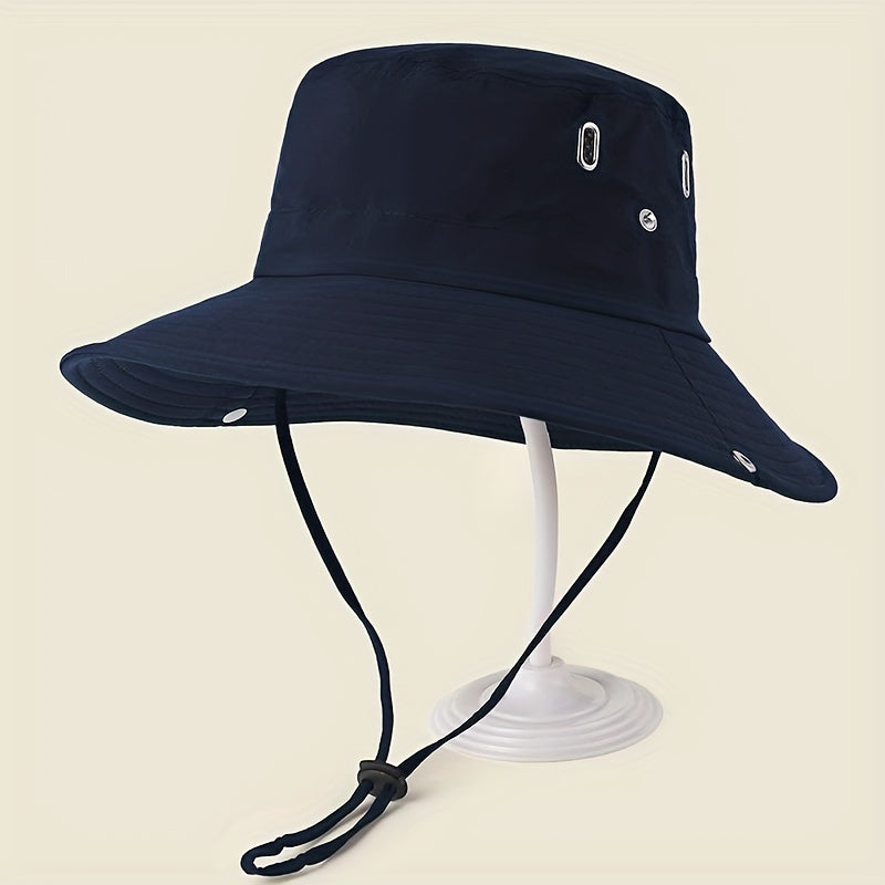 Unisex Sunproof Bucket Hat Wide Brim UV Protection Sun Hat
