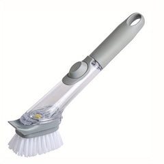 Dish Brush & Sponge Set with Soap Dispenser Handle | Kitchen Scrub Brushes