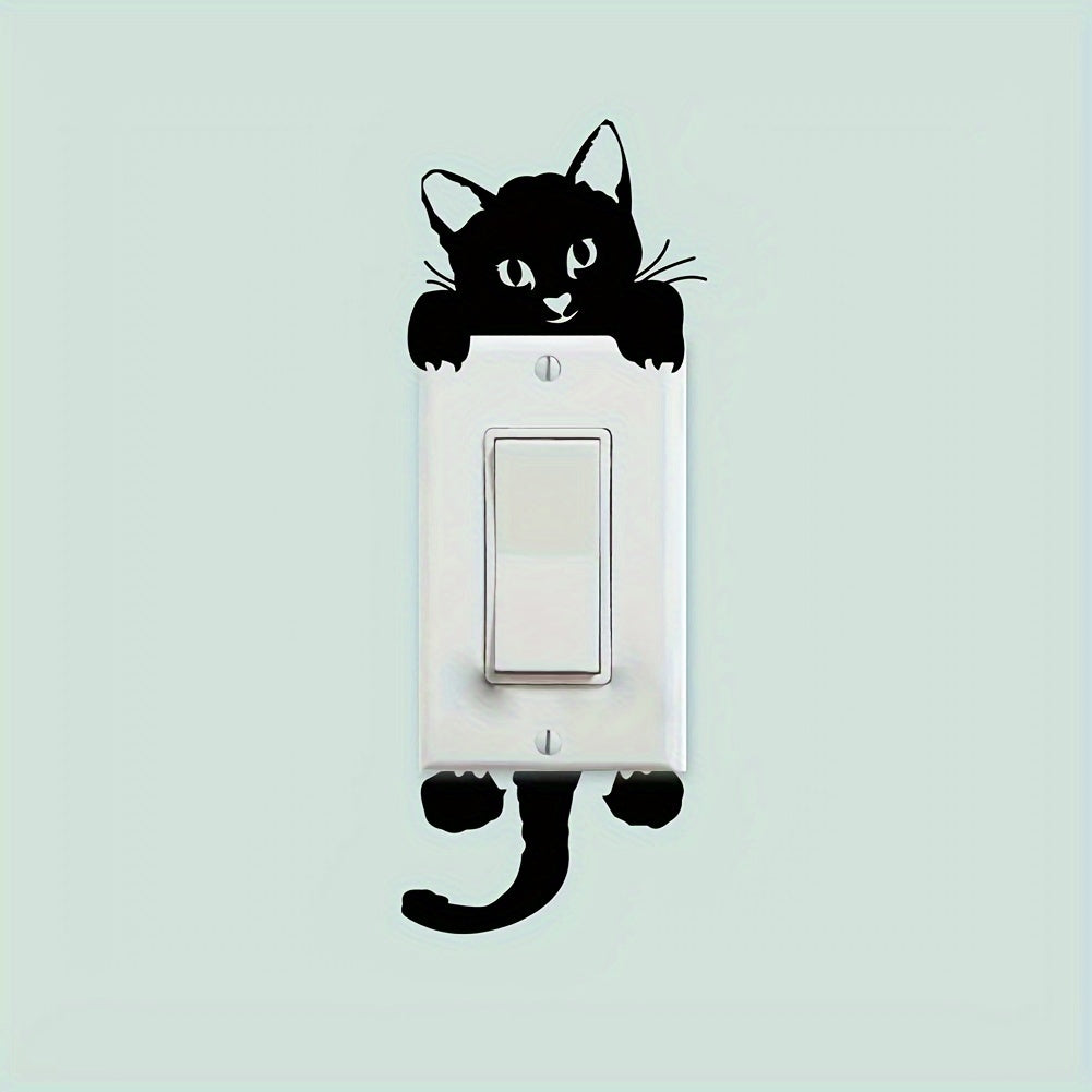 Cat Bedroom Switch Sticker Removable 3D Wall Sticker