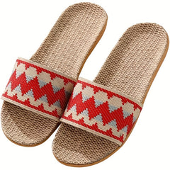 Women's Comfy Home Slides Ultra Light Fabric Open Toe Single Band Shoes