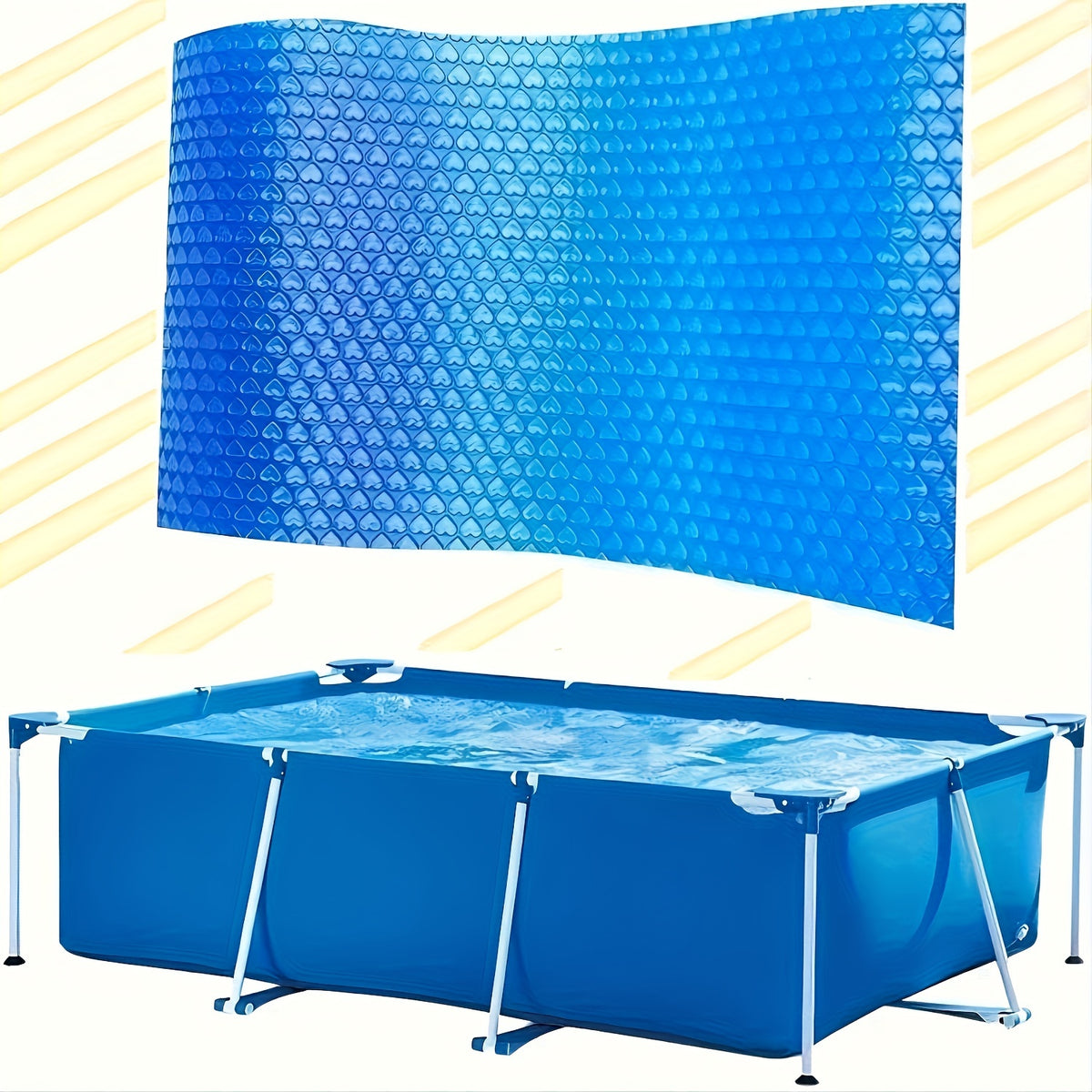 Solar Pool Cover for Inground Above Ground Pools Heavy Duty Bubble