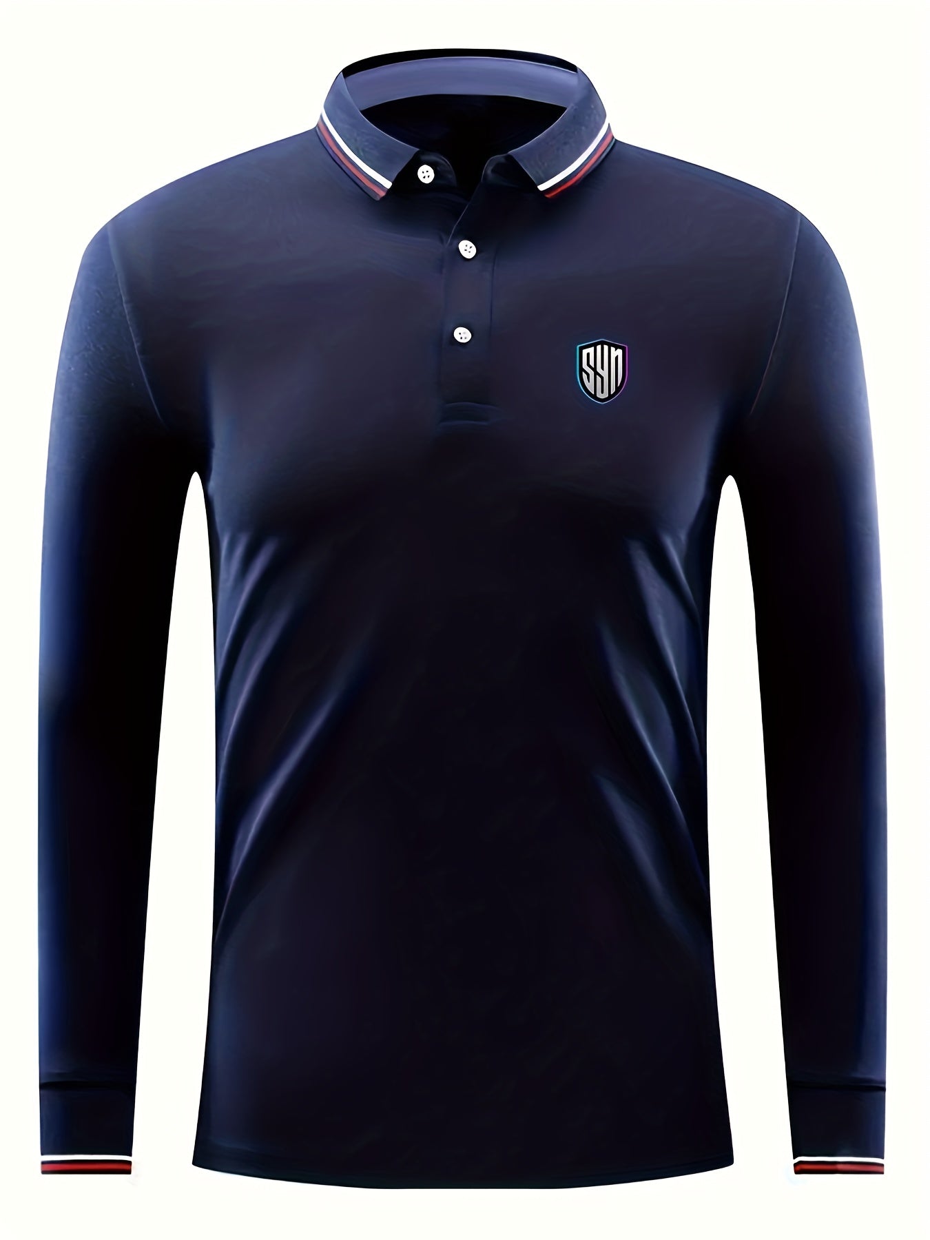 Symbol Print Men's Lightweight Polo Shirt