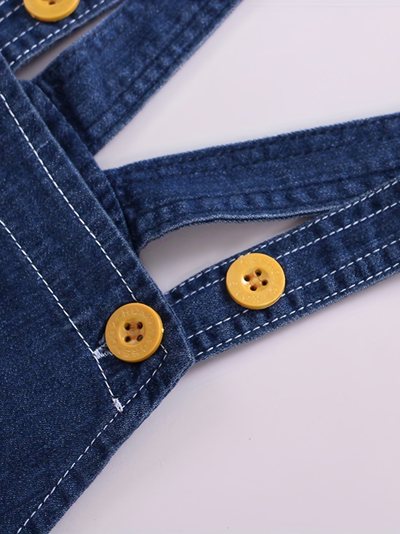 Lion Print Denim Overalls for Boys & Girls