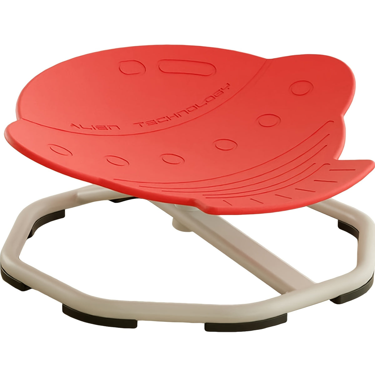 Ergonomic Sensory Swivel Chair in Red Green Enhanced Balance Coordination Focus
