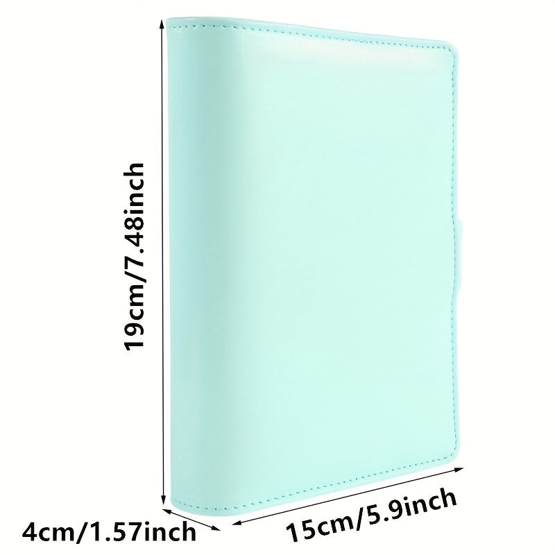 Deluxe Macaron PU Leather Loose Leaf Notebook Set