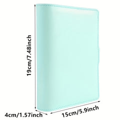 Deluxe Macaron PU Leather Loose Leaf Notebook Set