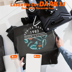 50 Laser No Cut Dark Thermal Transfer Paper A5 10 Sheets