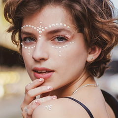 220pcs Mix Hair Pearls Stickers for DIY Crafts