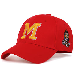Men's M Letter Baseball Cap Tiger Hat