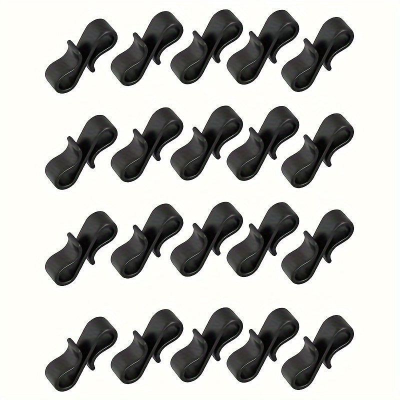 20pcs Plastic 8-shaped Buckles Tent Fixed S-shaped Hook Outdoor Portable Hook