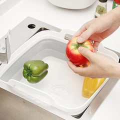 Plastic Folding Sink with Water Plug Household Fruit Vegetable Washing Sink