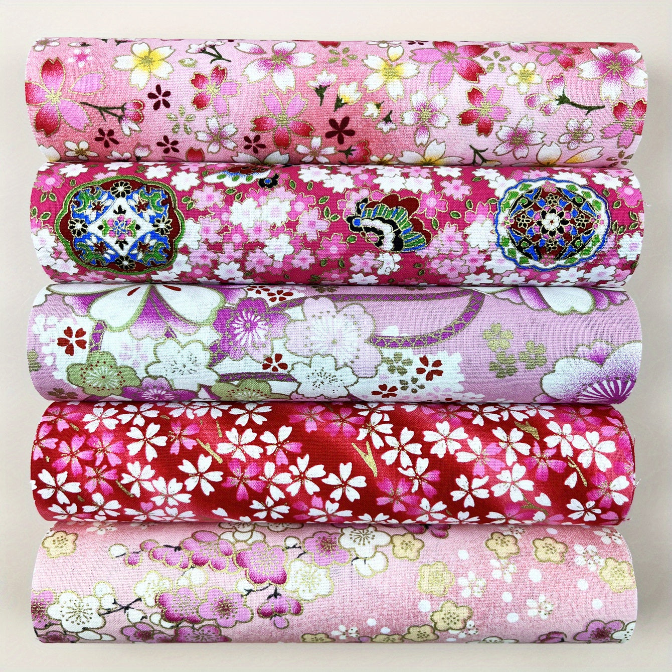 20 Mixed Floral Cotton Fabric for Quilting Sewing DIY Stitching