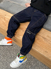 Boys Denim Long Pants With Pocket Kids Clothing For Spring And Autumn