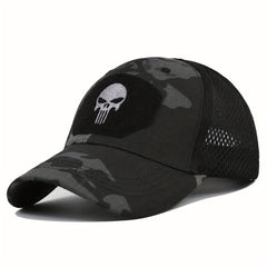 Stylish Skull Embroidered Baseball Cap for Sun Protection