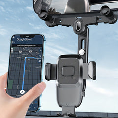 Upgraded Car Cell Phone Holder Rearview Mirror Adjustable