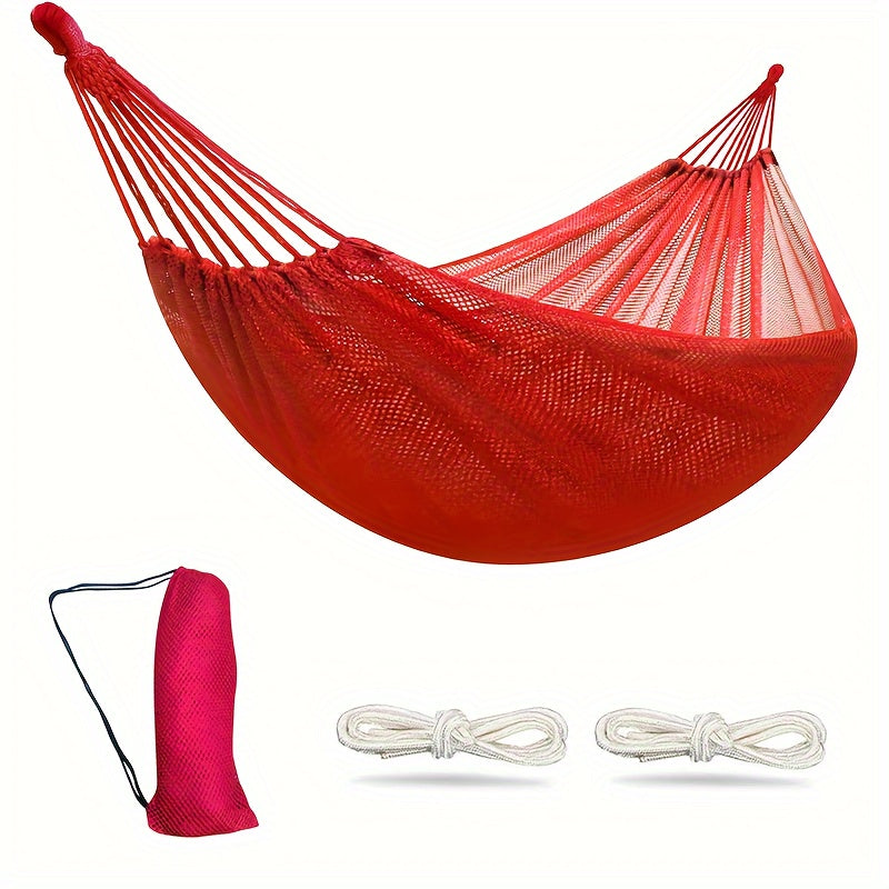 Portable Nylon Hammock for Camping with Rope Storage Bag