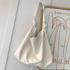 Minimalist Canvas Underarm Bag Large Capacity Women's Shoulder Purse