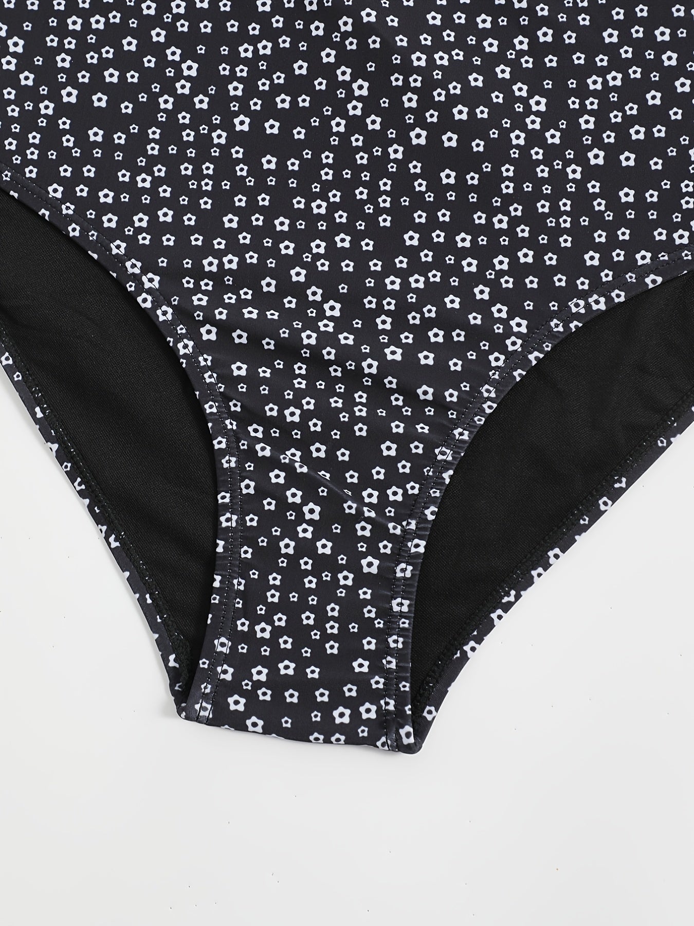 Polka Dot Bikini Set Women's Plus Size Boho High Stretch Bathing Suit