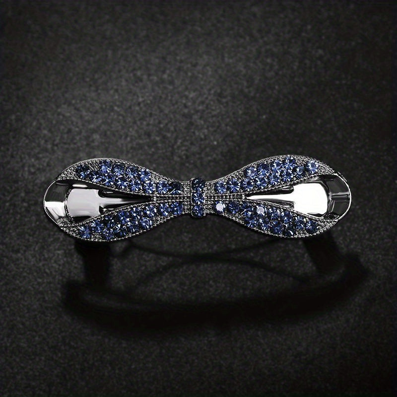 Crystal Bowknot Spring Clip Women's Hair Clip