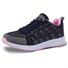 Women's Lace-up Casual Sneakers Comfortable Walking Shoes