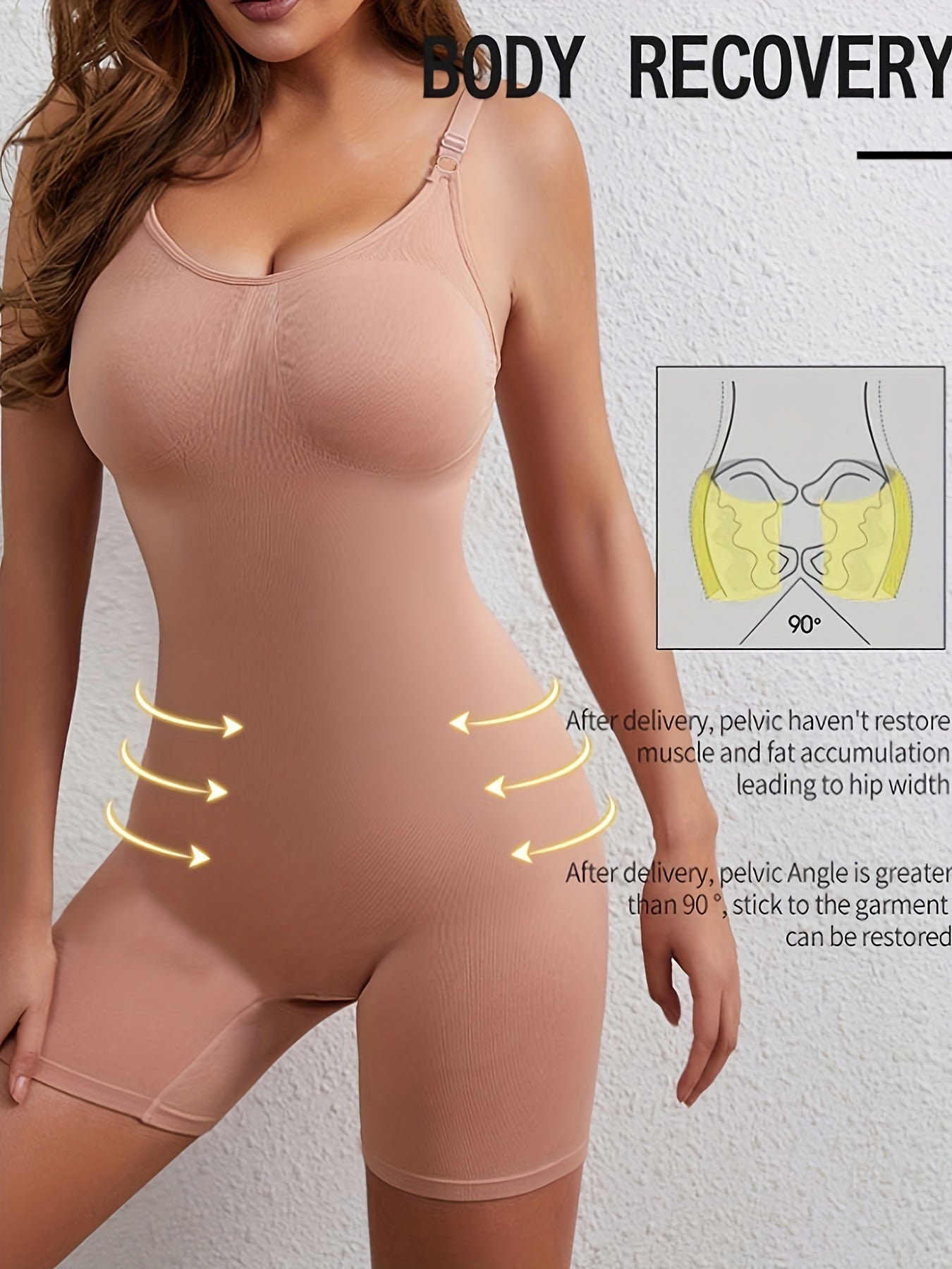 One Piece Training Sport Bodysuit Tummy Control Shapewear Jumpsuit