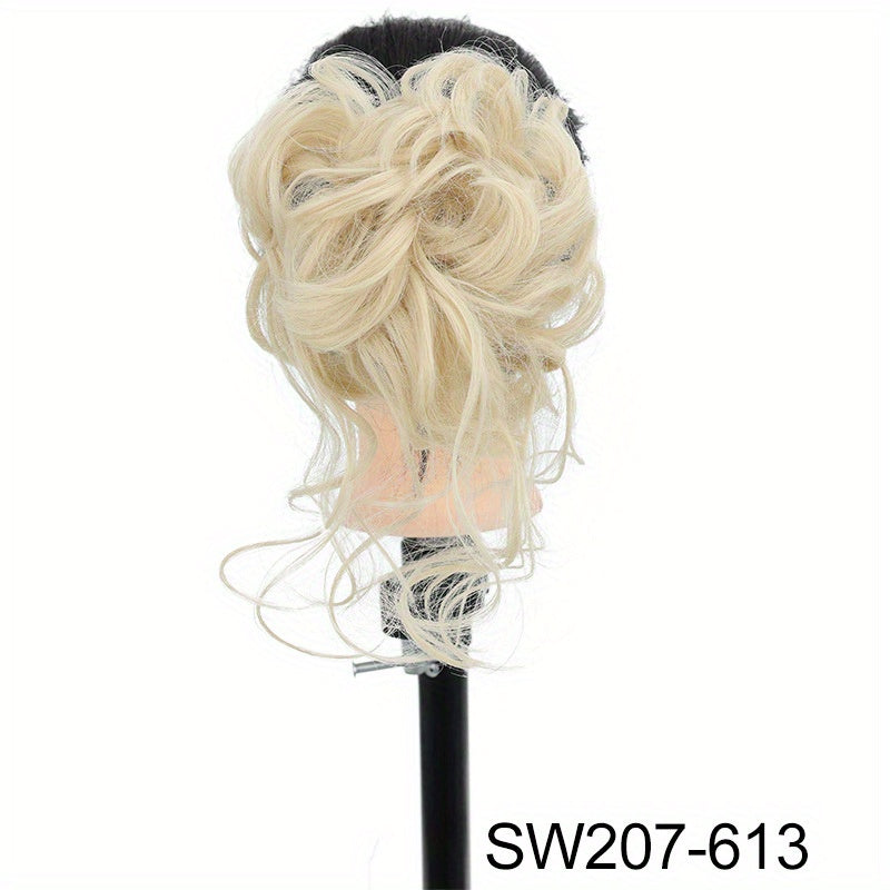 Synthetic Curly Hairpiece Hair Claw Wig Bun Hair Claw Chignon Shark Cla