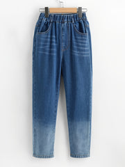 Baby Girls Gradient Jeans Casual Pants Kids Clothes