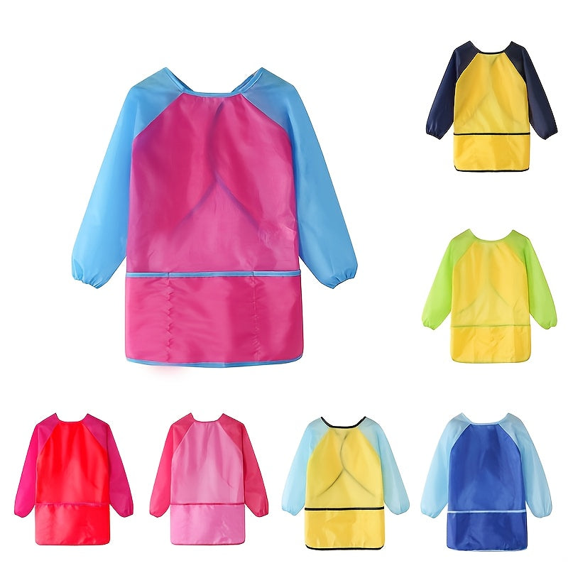Painting Waterproof Apron M Size Anti-wear Smock Long-sleeved Painting Clothes