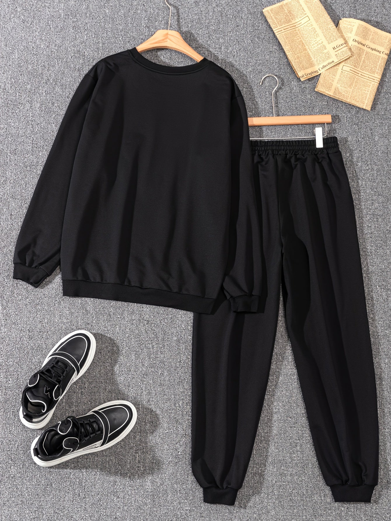 Men's Casual Sweatshirt & Sweatpants Set for Autumn
