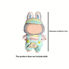Doll Outfit Set with Headwear and Pants - 6-9 Inch Dolls