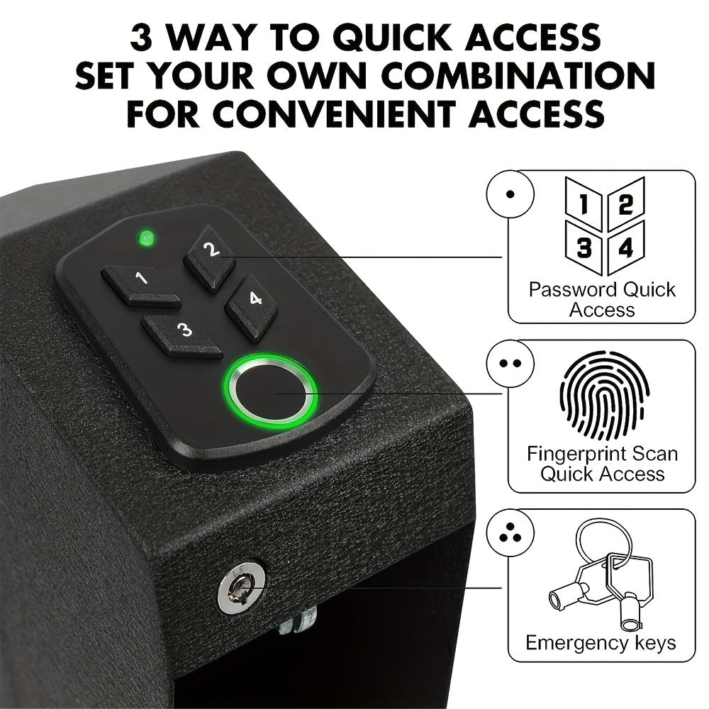 Biometric Drop Down Safe for Quick Access to Valuables