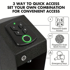 Biometric Drop Down Safe for Quick Access to Valuables