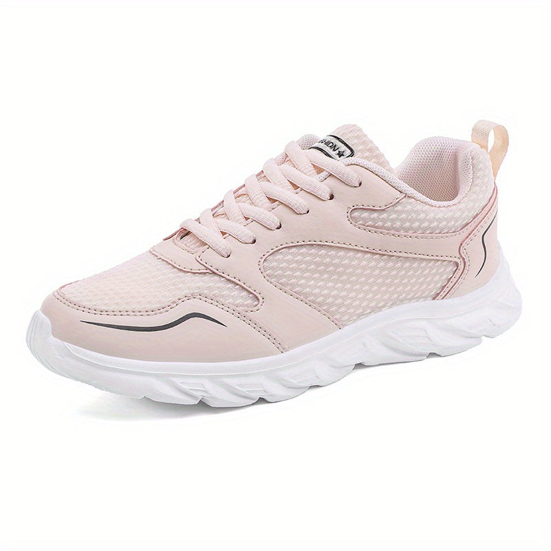 Women's Lightweight Lace-Up Outdoor Running Shoes Soft Sole Mesh Sneakers
